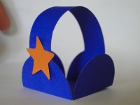 Forminhas Quadrada com Alça Lisa Azul